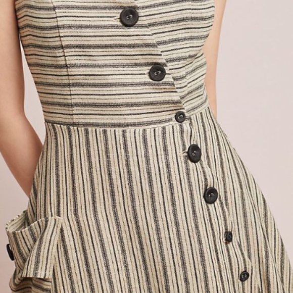 Anthropologie Eva Franco Stripe Utility Midi Dress - Picture 2 of 8
